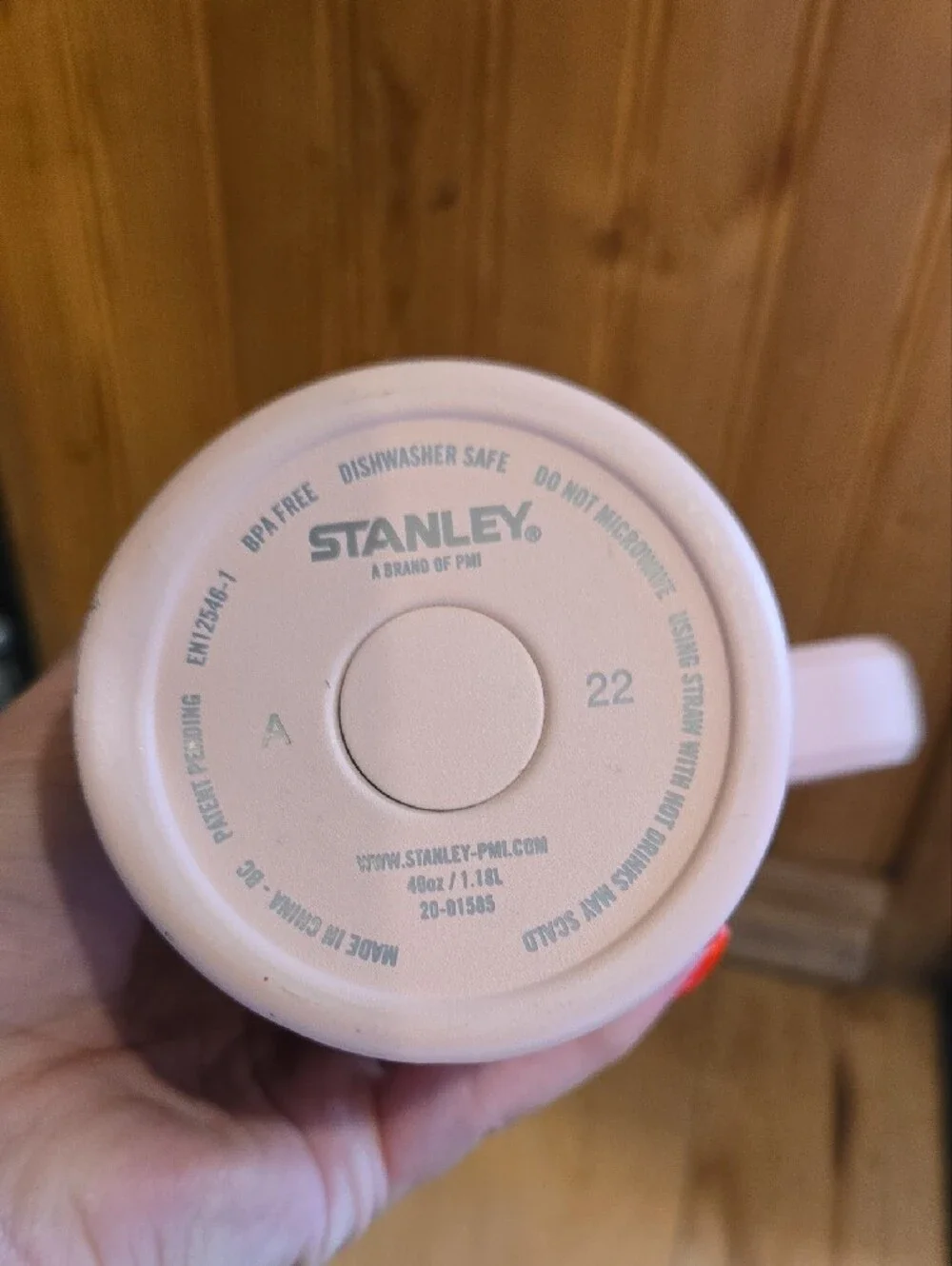 Stanley Blush Pink Travel Tumbler with Handle
